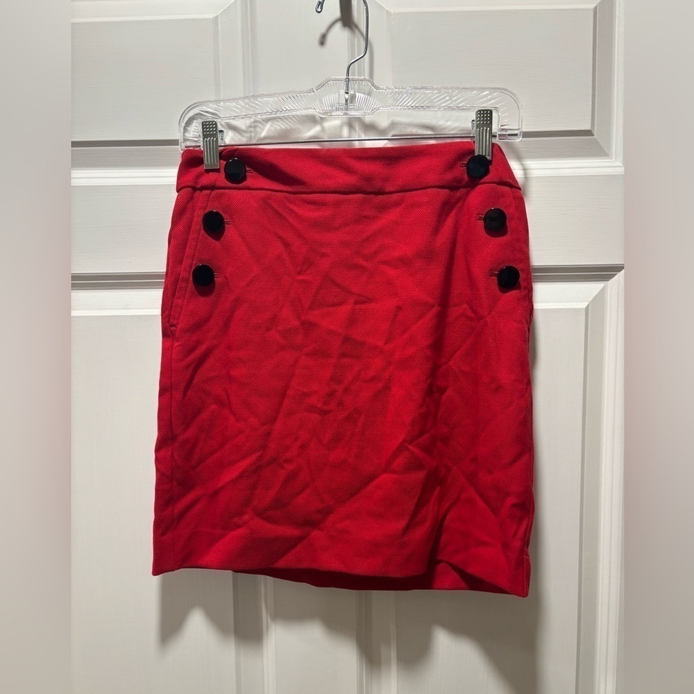 Loft Red Pencil Skirt​​​​​​​​​
